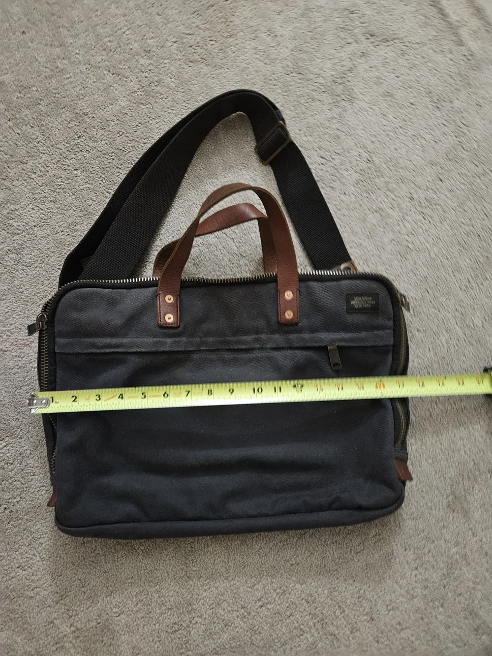 Jack Spade Warren Street New York Slim Brief Wax Cotton Laptop Bag